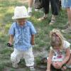 Monica's Cute kids at the market. 