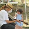 Sarah Burrill and a young friend.